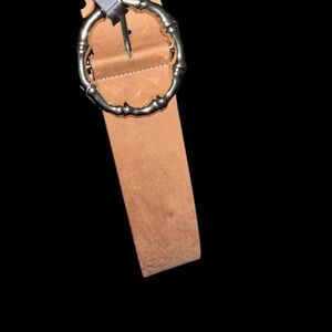 Tan  Belt with Antique Buckle